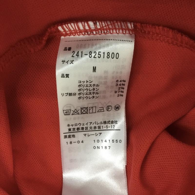キャロウェイ CALLAWAY ポロシャツ 半袖 241-8251800 ゴルフウェア ストレッチ タグ付き M ロゴ、文字 赤 / レッド / レディース USED 古着 中古 10135699