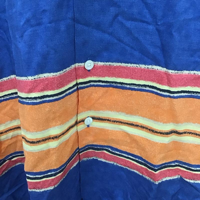 ラルフローレン RALPHLAUREN シャツ、ブラウス 半袖 半袖シャツ カラーシャツ 半袖カットソー アロハシャツ XXL プリント 青 / ブルー / メンズ USED 古着 中古 10106355
