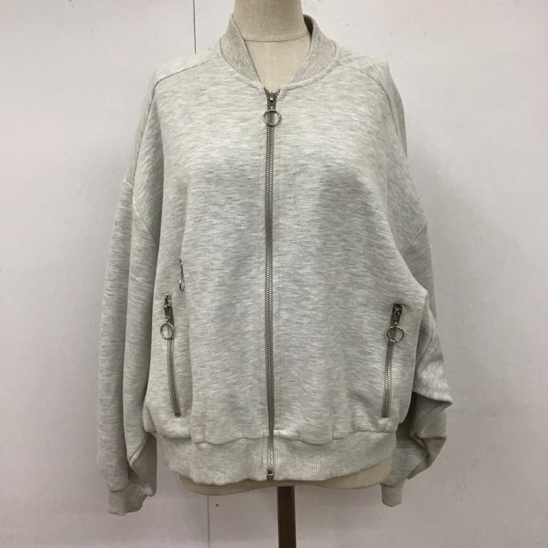 ザラティーアールエフ ZARA TRF ジャケット、上着 ジャンパー、ブルゾン ジップアップジャケット ジャンパー ジャケット カジュアルジャケット アウター M 無地 灰 / グレー / レディース USED 古着 中古 10122455