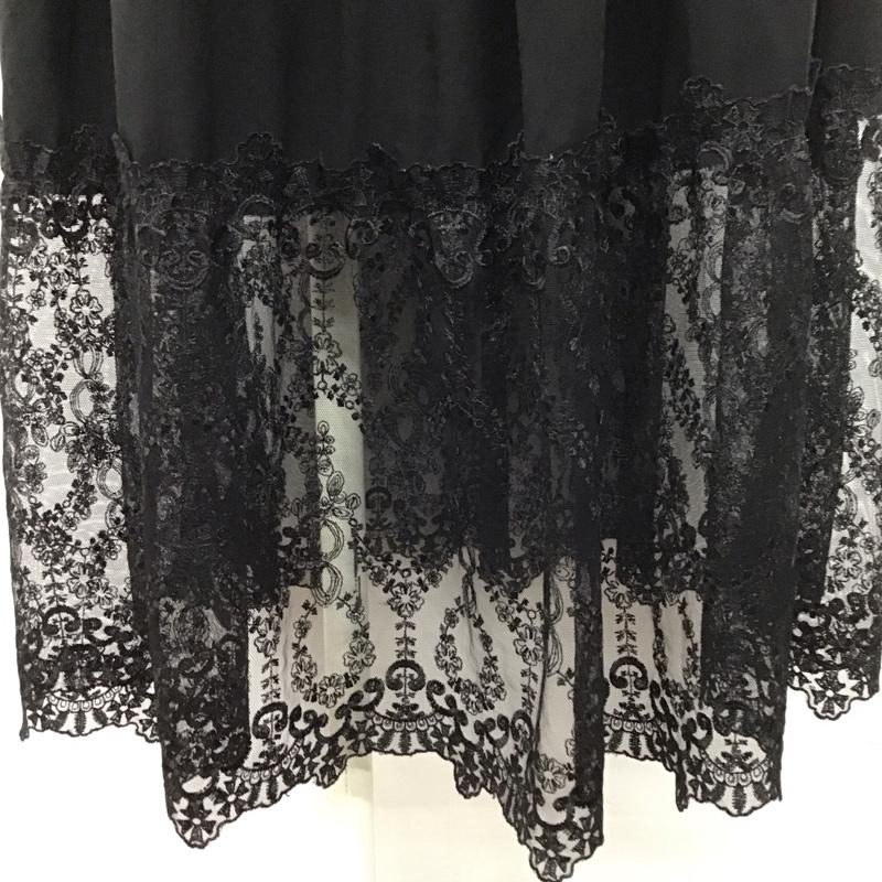 アクシーズファム axes femme スカート ロングスカート ロングスカート フレアスカート カジュアルスカート M 無地 黒 / ブラック / レディース USED 古着 中古 10107707
