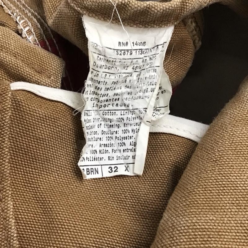 カーハート Carhartt サロペット・オーバーオール サロペット、オーバーオール R02 BRN ダックビブオーバーオール ロゴ、文字 茶 / ブラウン / メンズ USED 古着 中古 10138675
