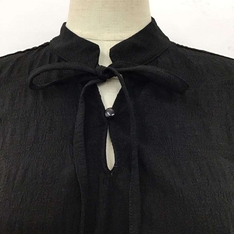 ヘザー Heather カットソー 長袖 長袖カットソー フレアシャツ プルオーバーシャツ FREE 無地 黒 / ブラック / レディース USED 古着 中古 10115910