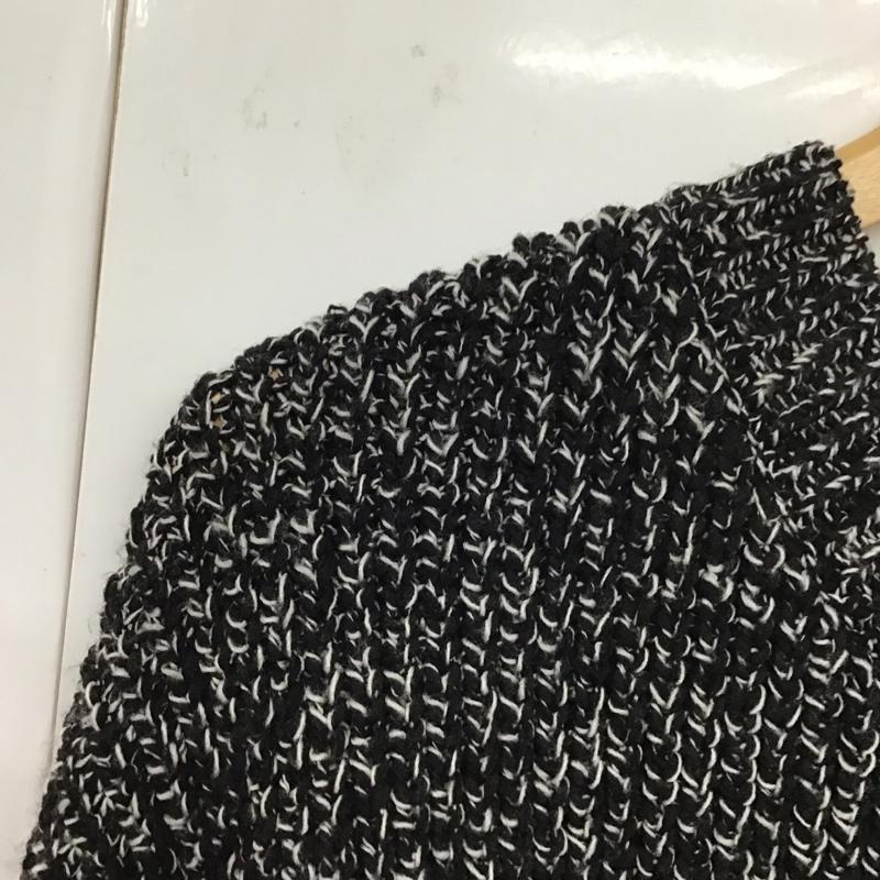 ザラ ZARA カーディガン 長袖 5802/113/084 L 白 / ホワイト / X 黒 / ブラック / レディース USED 古着 中古 10131140