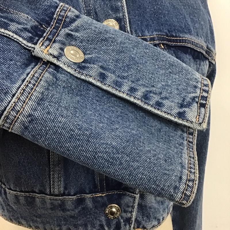 ザラ ZARA ジャケット、上着 ジャケット、ブレザー デニムジャケット カラージャケット 長袖ジャケット ブルゾン S 無地 インディゴ / インディゴ / レディース USED 古着 中古 10124584