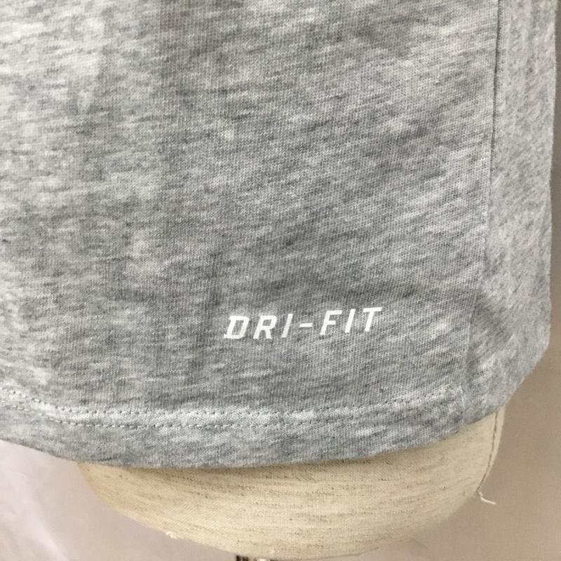 ナイキ NIKE Tシャツ 半袖 半袖カットソー プリントTシャツ クルーネックカットソー スポーツウェア XL プリント 灰 / グレー / メンズ USED 古着 中古 10109464