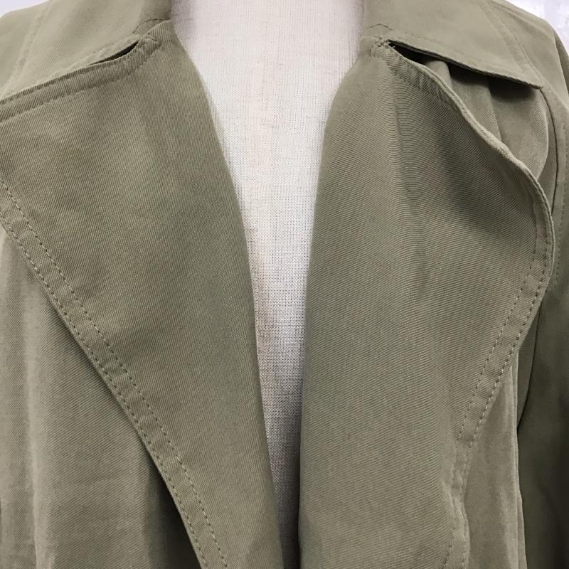 ザラ ZARA コート トレンチコート 0518 055 506 ガウンコート S 無地 カーキ / カーキ / レディース USED 古着 中古 10116686