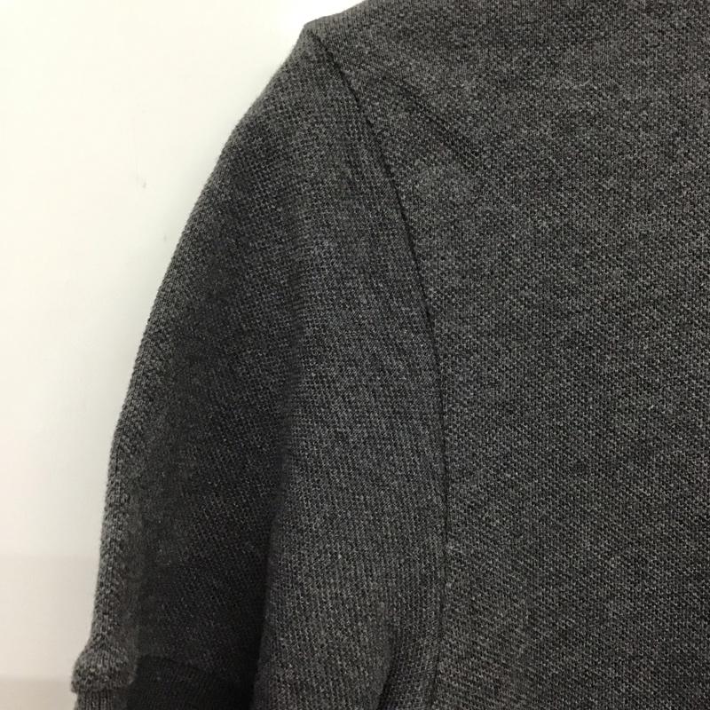 バーバリーブラックレーベル BURBERRY BLACK LABEL ポロシャツ 半袖 半袖ポロシャツ カラーシャツ 半袖カットソー 2 ロゴ、文字 灰 / グレー / メンズ USED 古着 中古 10138573
