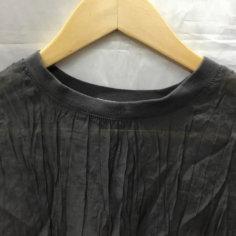 ショコラ フィネ ローブ chocol raffine robe カットソー 半袖 6a16l0a1300 エアリートップス 半袖かっとそー カジュアルシャツ FREE 無地 黒 / ブラック / レディース USED 古着 中古 10113388