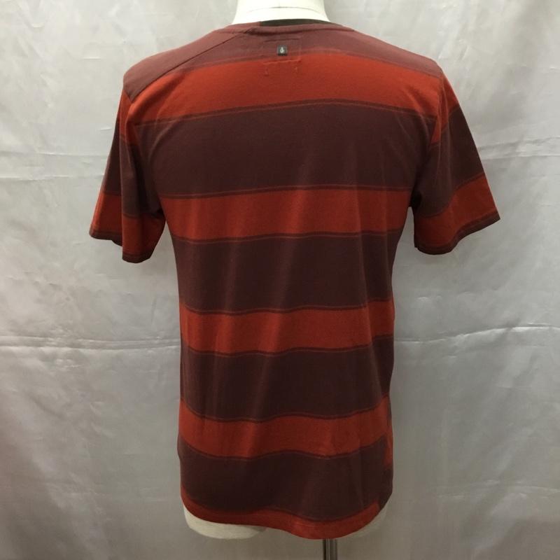 ボルコム VOLCOM Tシャツ 半袖 半袖カットソー プリントTシャツ クルーネックカットソー S ボーダー柄 マルチカラー / マルチカラー /  メンズ USED 古着 中古 10108980