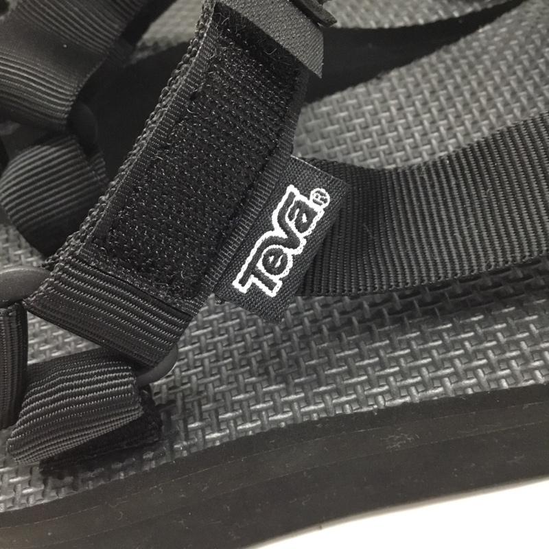テバ Teva サンダル サンダル 1008844 FLATFORM UNIVERSAL 厚底サンダル 25cm 25.0cm ロゴ、文字 黒 / ブラック / レディース USED 古着 中古 10107591