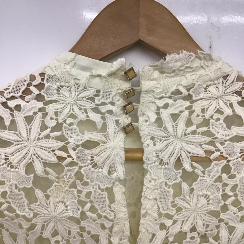 リリー ブラウン Lily Brown シャツ、ブラウス 七分袖 FREE 無地 白 / ホワイト / レディース USED 古着 中古 10138018