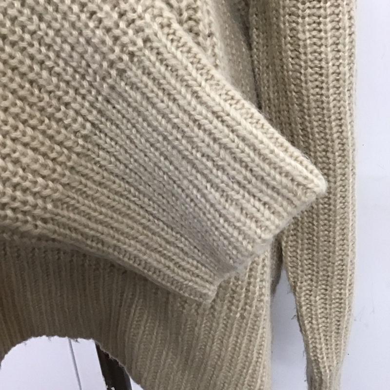 セレクトモカ select MOCA ニット、セーター 長袖 10004774-2 モックネック ハイネック FREE 刺繍 ベージュ / ベージュ /  レディース USED 古着 中古 10112040
