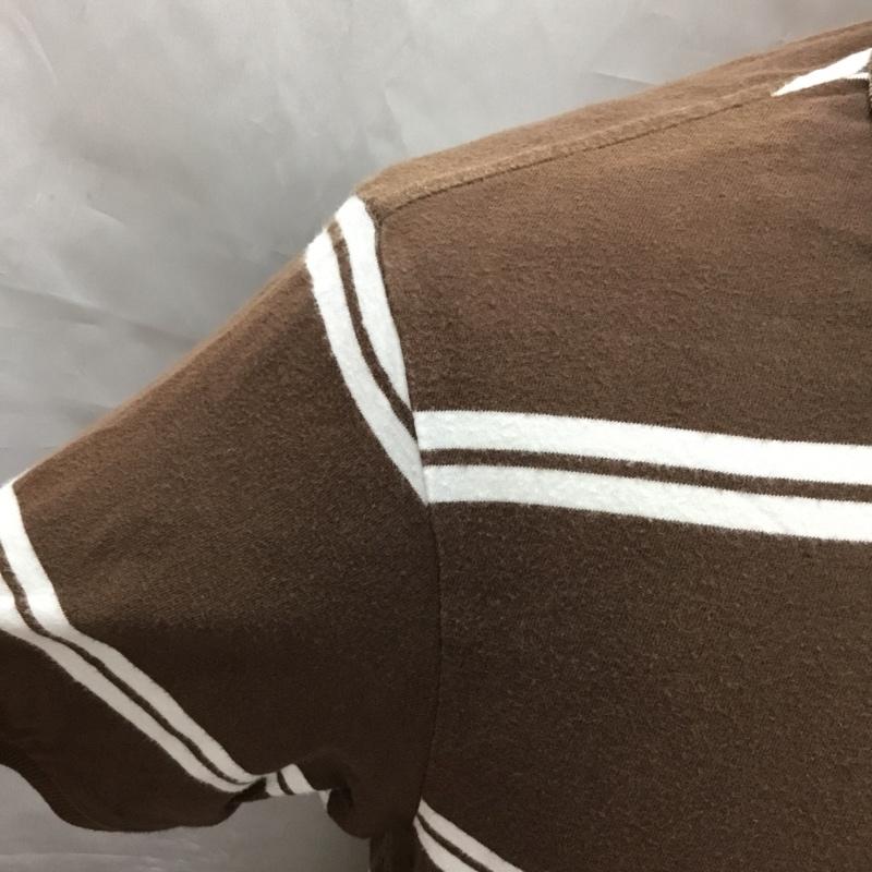 アバクロンビーアンドフィッチ ABERCROMBIE&FITCH ポロシャツ 半袖 半袖ポロシャツ カラーシャツ 半袖カットソー M ロゴ、文字 白 / ホワイト / X 茶 / ブラウン / メンズ USED 古着 中古 10108938