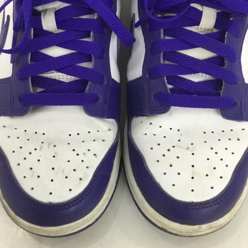 ナイキ NIKE スニーカー スニーカー DV0833-103 DUNK LOW RETRO 25.5cm ロゴ、文字 白 / ホワイト / X 青 / ブルー / メンズ USED 古着 中古 10136927