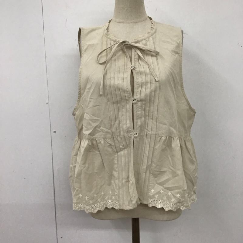 サマンサモスモス Samansa Mos2 カットソー 半袖 ノースリーブカットソー FREE 無地 ベージュ / ベージュ / レディース USED 古着 中古 10123159