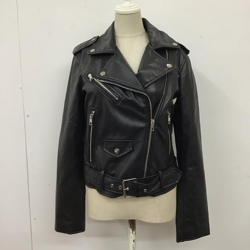 ザラ ZARA ジャケット、上着 ライダース 3046 231 800 ダブルライダース フェイクレザー XS 無地 黒 / ブラック / レディース USED 古着 中古 10116184