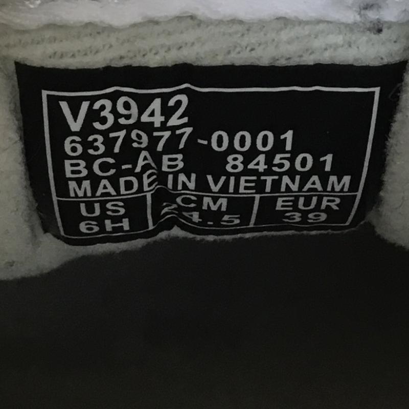 バンズ VANS スニーカー スニーカー ISSAC イサック V3942 24.5cm ロゴ、文字 白 / ホワイト / X ベージュ / ベージュ / レディース USED 古着 中古 10136327