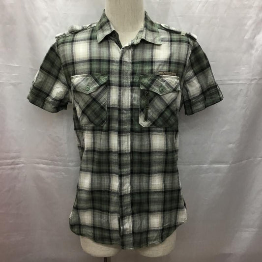 ディーゼル DIESEL シャツ、ブラウス 半袖 半袖シャツ カラーシャツ 半袖カットソー チェックシャツ S チェック マルチカラー / マルチカラー /  メンズ USED 古着 中古 10108524