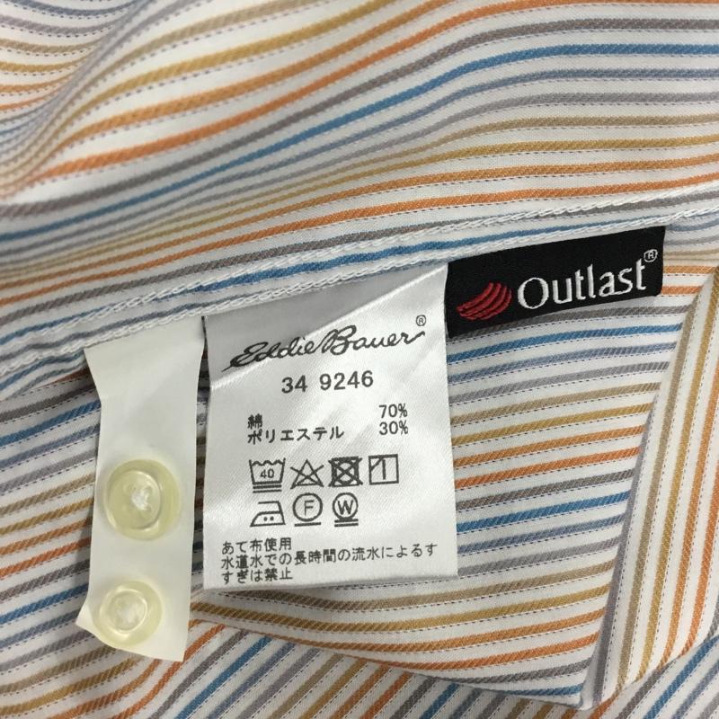 エディーバウアー Eddie Bauer シャツ、ブラウス 長袖 長袖シャツ カラーシャツ 長袖カットソー ストライプシャツ S ストライプ マルチカラー / マルチカラー / メンズ USED 古着 中古 10115120