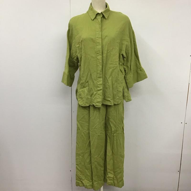 ザラ ZARA セットアップ セットアップ 無地 黄緑 / イエローグリーン / レディース USED 古着 中古 10129629