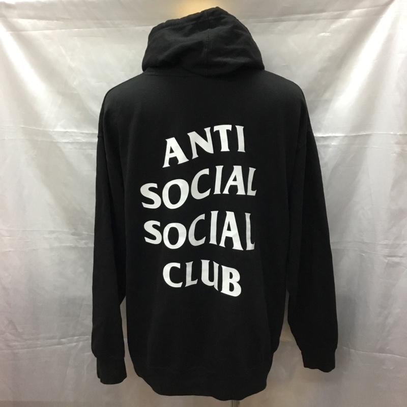 アンチソーシャルソーシャルクラブ ANTI SOCIAL SOCIAL CLUB パーカー 長袖 ss4500p プルオーバーパーカー 長袖スウェット プリントトレーナー XL プリント 黒 / ブラック / メンズ USED 古着 中古 10112419