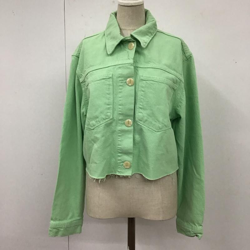 ザラ ZARA シャツ、ブラウス 長袖 M 無地 薄緑 / ライトグリーン / レディース USED 古着 中古 10120296