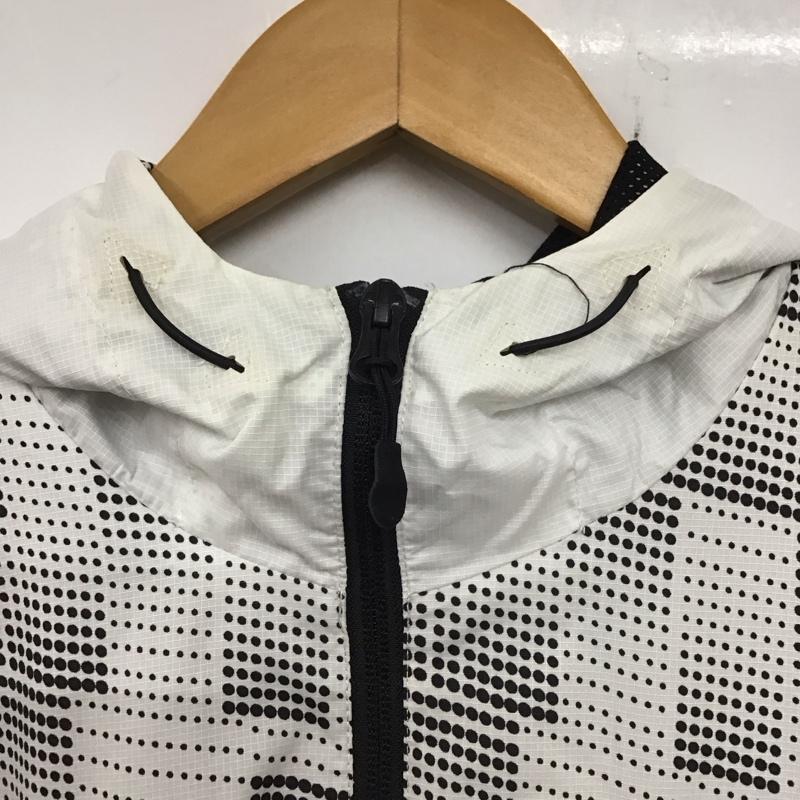 ナイキ NIKE ジャケット、上着 ジャンパー、ブルゾン 727578-100 ナイロンジャケット ジップアップパーカー アウター M ロゴ、文字 白 / ホワイト / X 黒 / ブラック / メンズ USED 古着 中古 10136728