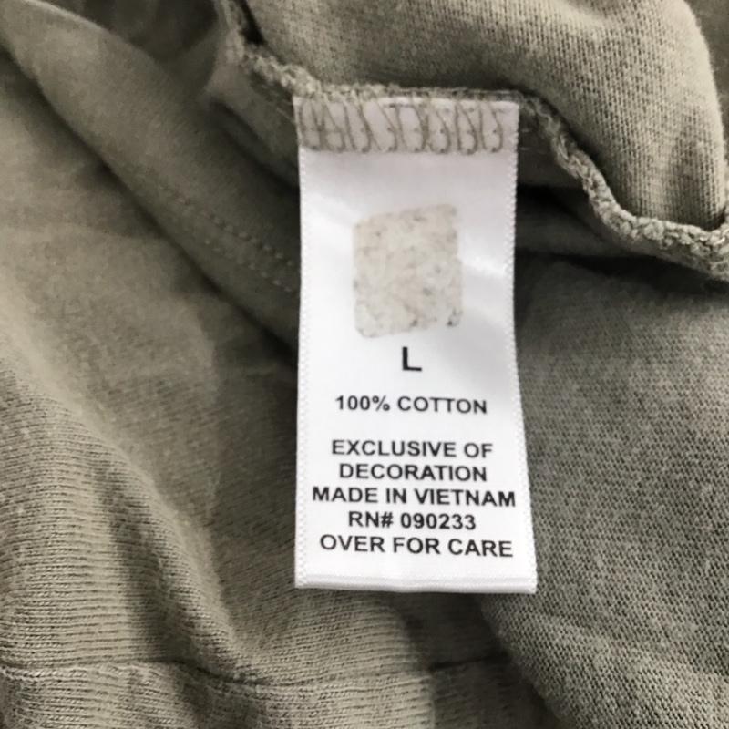 エッセンシャルズ ESSENTIALS Tシャツ 半袖 L ロゴ、文字 ベージュ / ベージュ / メンズ USED 古着 中古 10134904