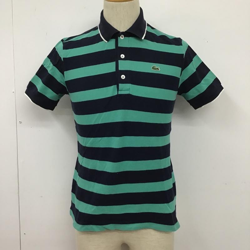 ラコステ LACOSTE ポロシャツ 半袖 ボーダー 2 ボーダー柄 マルチカラー / マルチカラー / メンズ USED 古着 中古 10106088