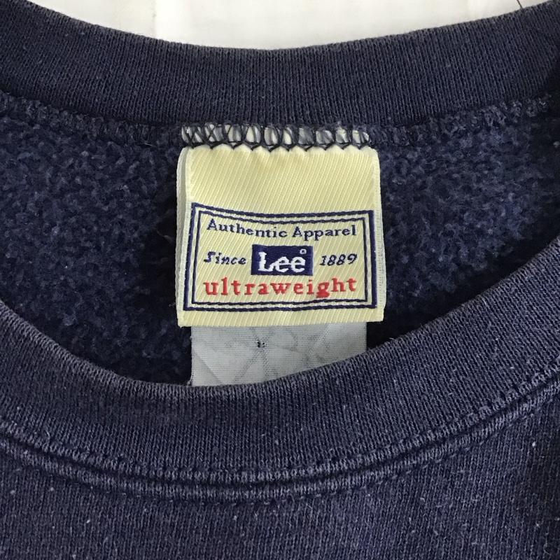 リー Lee トレーナー 長袖 90年代 スウェット 裏起毛 刺繍 紺 / ネイビー / メンズ USED 古着 中古 10109755