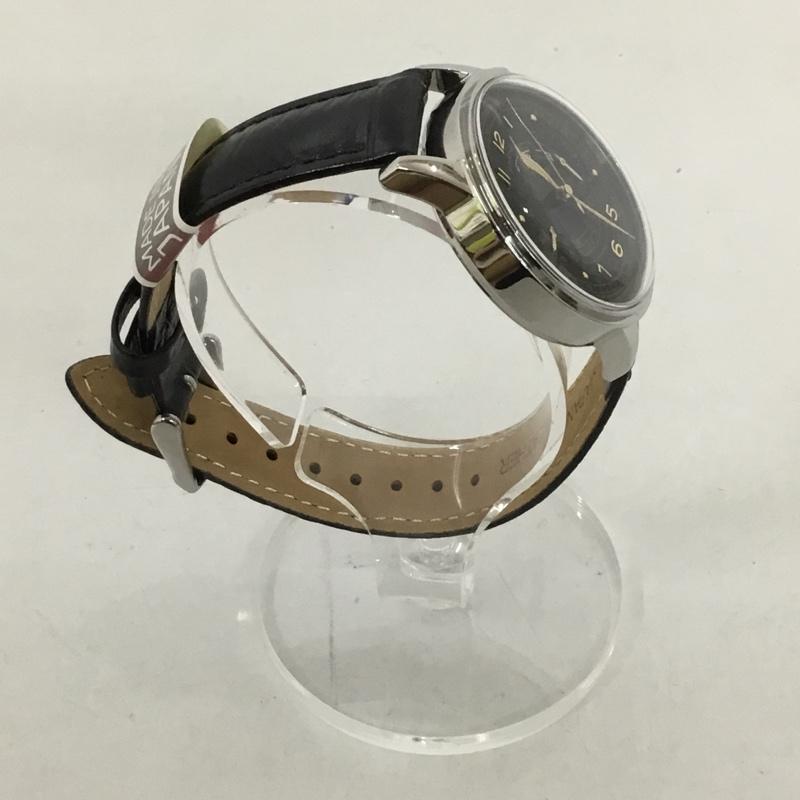 ゾンネ SONNE 腕時計 アナログ(クォーツ式) H1001 レザーベルト ロゴ、文字 黒 / ブラック / メンズ USED 古着 中古 10129468
