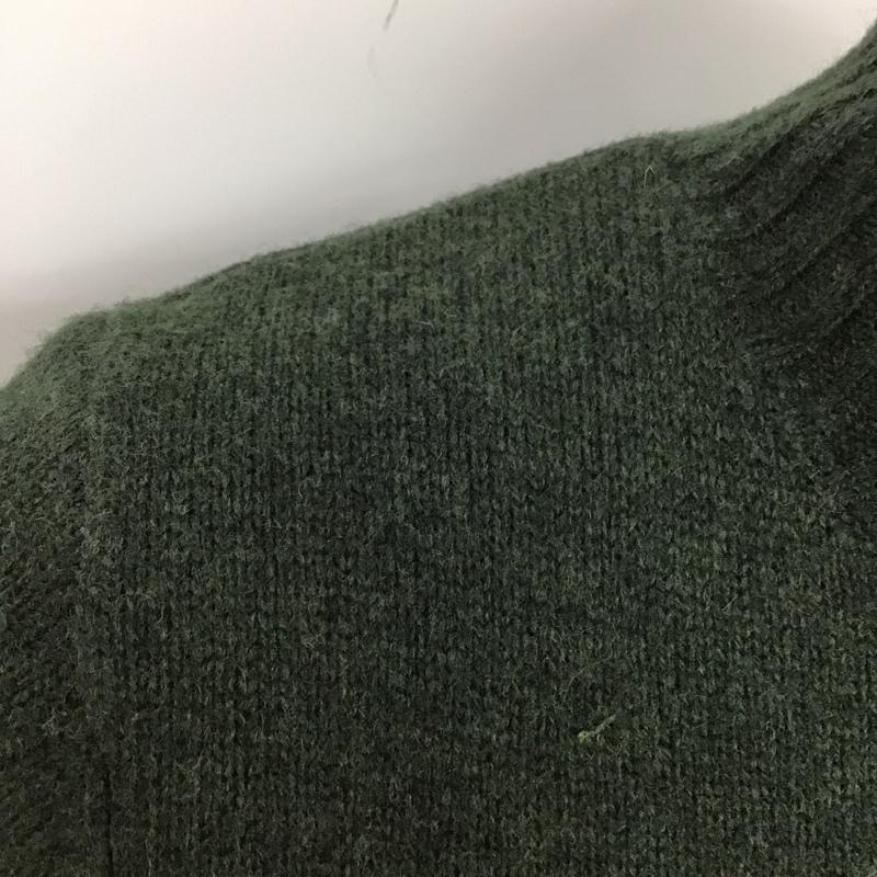 エルエルビーン L.L.Bean ニット、セーター 長袖 285317 ジップアップ ニットジャケット 裏ボア S 無地 緑 / グリーン / メンズ USED 古着 中古 10112652