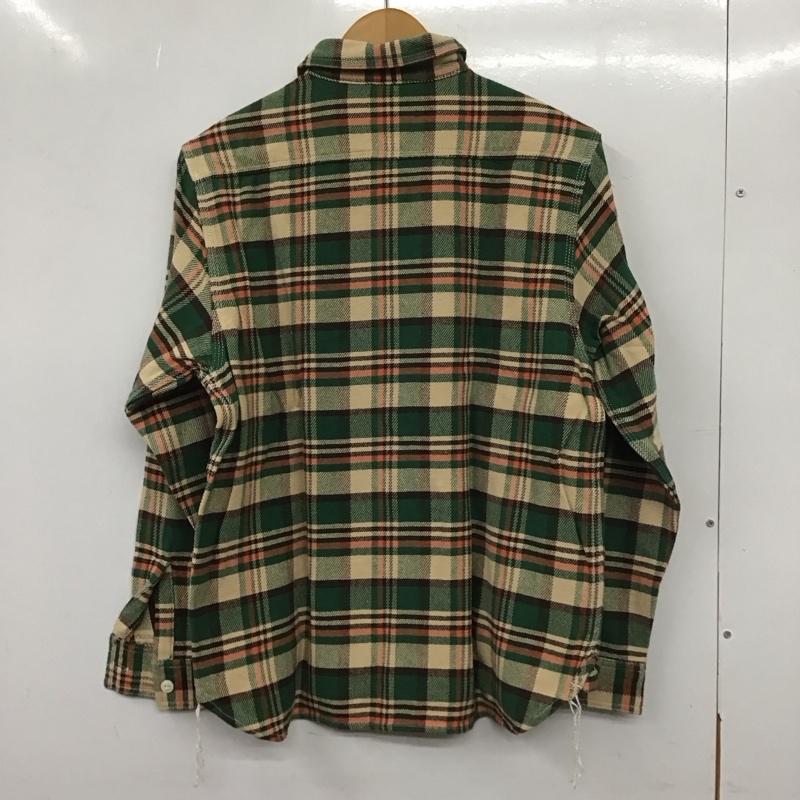 ヒューストン HOUSTON シャツ、ブラウス 長袖 長袖シャツ チェックシャツ カラーシャツ L チェック マルチカラー / マルチカラー / メンズ USED 古着 中古 10139282