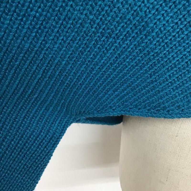 アズールバイマウジー AZUL BY MOUSSY ニット、セーター 長袖 250FAT70-198H カシュクールニットセットトップス M 無地 青 / ブルー / レディース USED 古着 中古 10110968