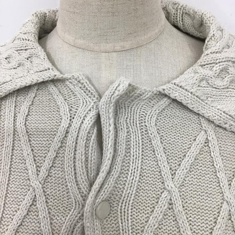 マウジー MOUSSY シャツ、ブラウス 長袖 010dss70-0490 CABLEKNITシャツ 長袖ニットカーディガン カラーニットカーディガン FREE 無地 ベージュ / ベージュ / レディース USED 古着 中古 10105647