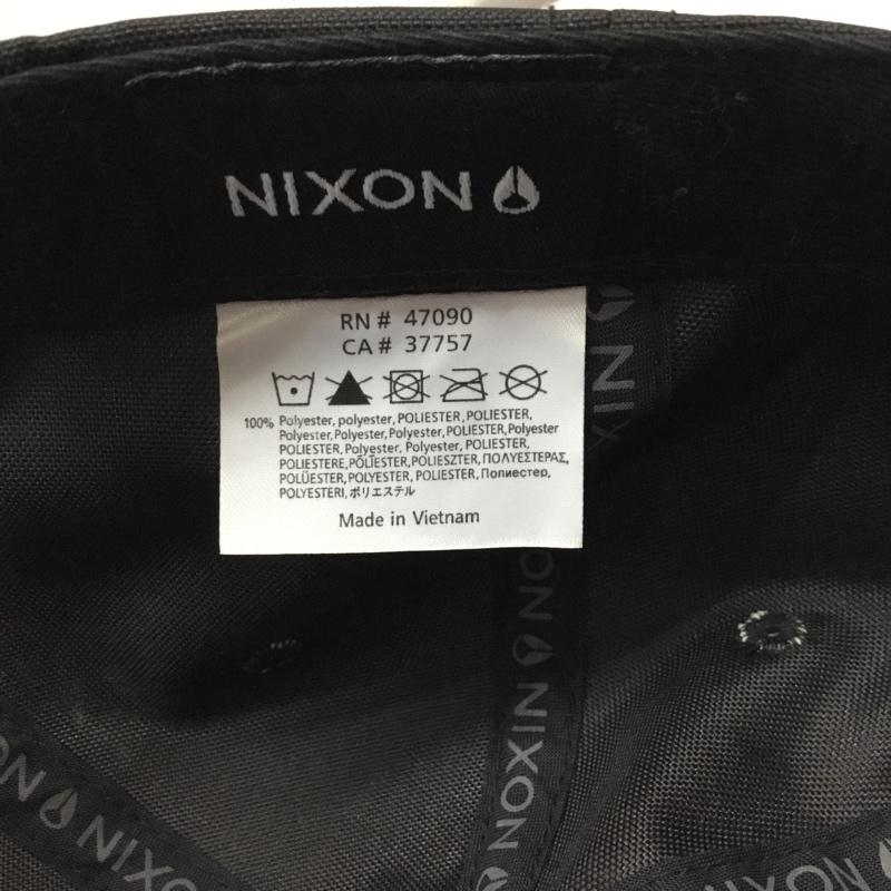 ニクソン NIXON 帽子 キャップ ロゴ、文字 黒 / ブラック / メンズ USED 古着 中古 10118685