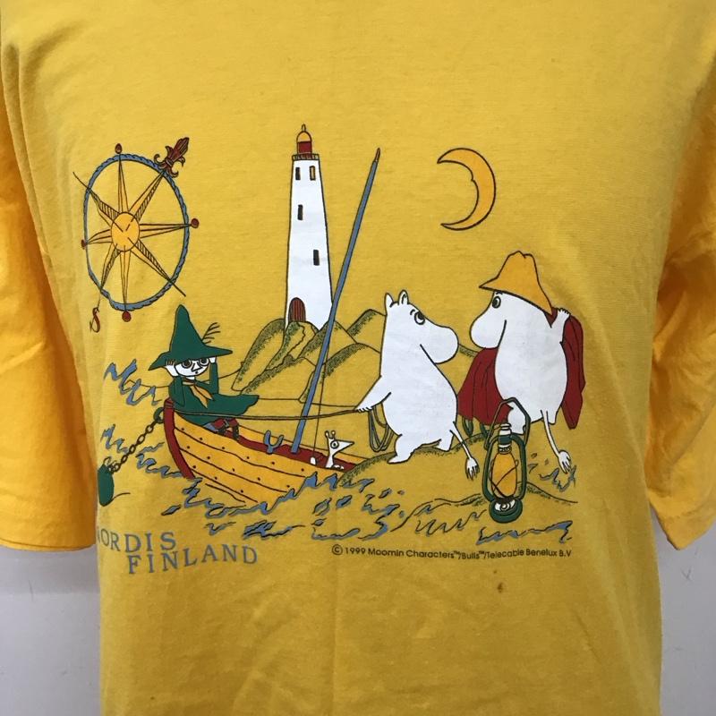 ムーミン MOOMIN Tシャツ 半袖 90S 半袖カットソー プリントTシャツ 古着 ヴィンテージ M プリント 黄 / イエロー /  メンズ USED 古着 中古 10110943
