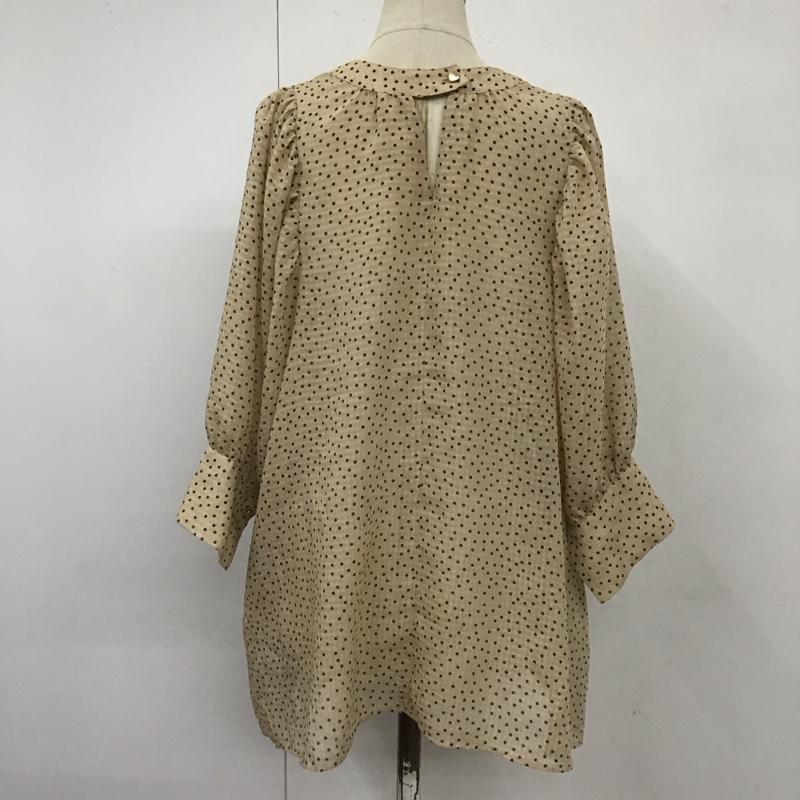 センスオブプレイスバイアーバンリサーチ SENSE OF PLACE by URBAN RESEARCH シャツ、ブラウス 半袖 AA35-23B113 2WAYボリュームスリーブブラウス ドット ベージュ / ベージュ / レディース USED 古着 中古 10110344