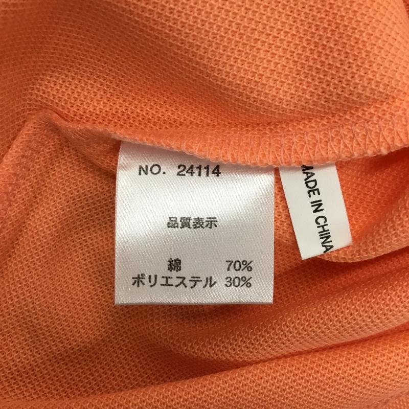 古着 USED ポロシャツ 半袖 FIT OUT クマ 刺繍 タグ付き M ロゴ、文字 橙 / オレンジ / メンズ USED 古着 中古 10119340
