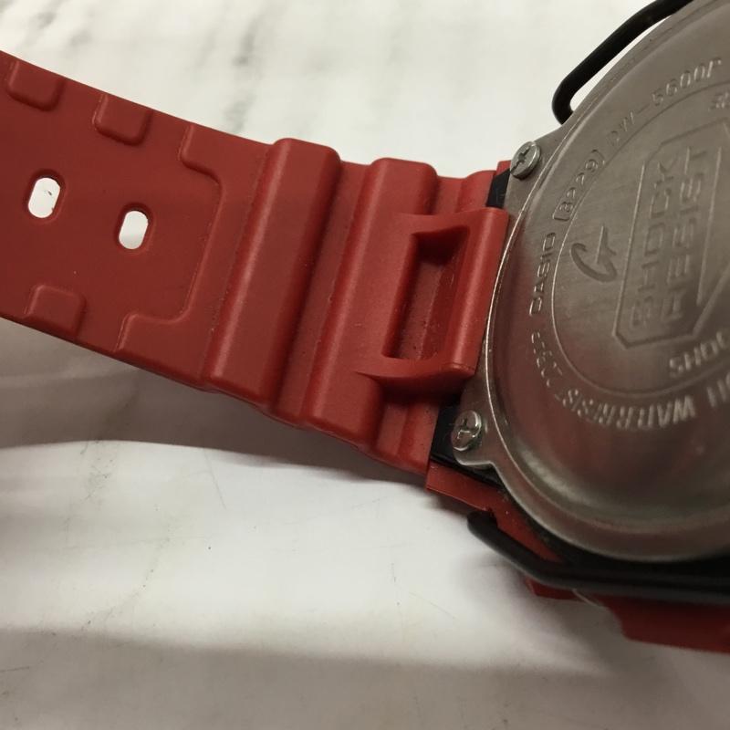 ジーショック G-SHOCK 腕時計 デジタル DW-5600P スクエア ロゴ、文字 赤 / レッド / メンズ USED 古着 中古 10106396