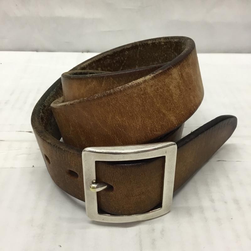 フラットヘッド The Flat Head ベルト・バックル ベルト 34 無地 茶 / ブラウン / メンズ USED 古着 中古 10111818