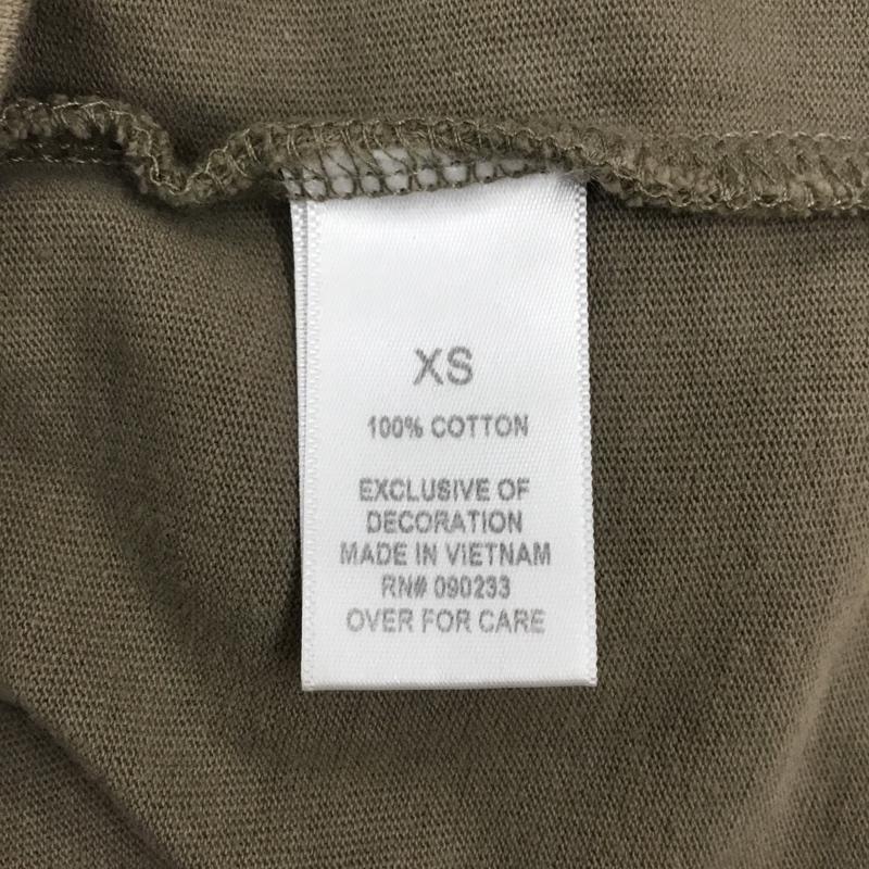 エッセンシャルズ ESSENTIALS Tシャツ 半袖 半袖カットソー プリントTシャツ クルーネックカットソー XS 無地 茶 / ブラウン /  メンズ USED 古着 中古 10109289