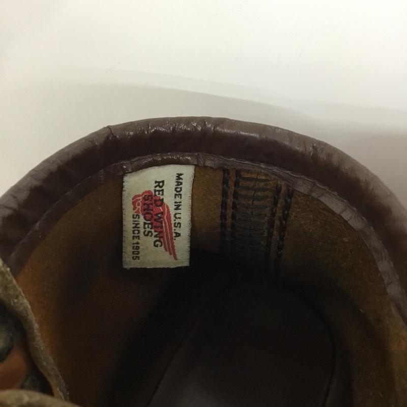 レッドウィング RED WING ブーツ ショートブーツ 875 6インチ クラシックモック 7.5E レザー 無地 茶 / ブラウン / メンズ USED 古着 中古 10140425