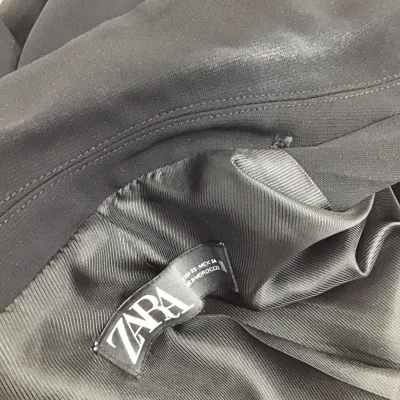 ザラ ZARA ジャケット、上着 ジャケット、ブレザー カジュアルジャケット カラージャケット ポケットジャケット アウター XS 無地 黒 / ブラック / レディース USED 古着 中古 10124074