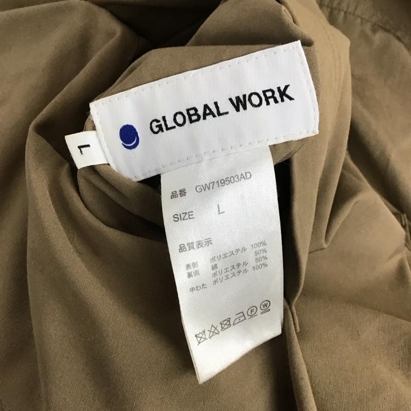 グローバルワーク GLOBAL WORK ジャケット、上着 ジャケット、ブレザー GW719503AD リバーシブル 中綿 L 無地 ベージュ / ベージュ / X カーキ / カーキ / レディース USED 古着 中古 10108374