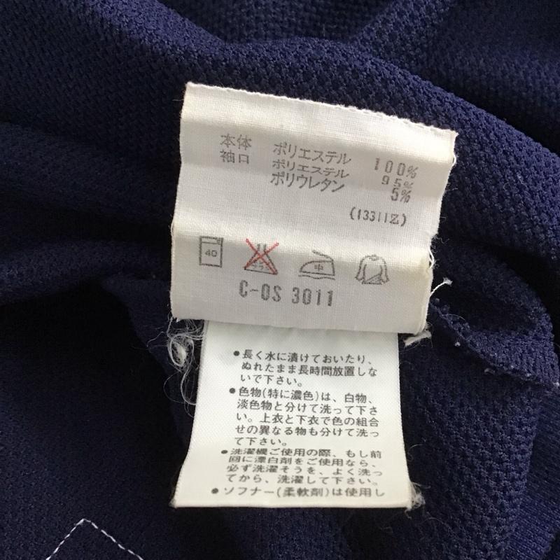 アディダス adidas パーカー 長袖 AMT-606 ジャージ M ロゴ、文字 紺 / ネイビー /  メンズ USED 古着 中古 10128477