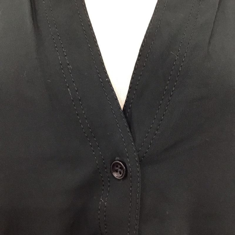 ザラ ZARA シャツ、ブラウス 長袖 9479 257 529 スキッパーシャツ S 無地 黒 / ブラック / レディース USED 古着 中古 10120058