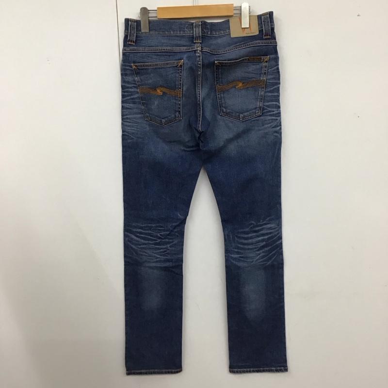 ヌーディージーンズ Nudie Jeans パンツ デニム、ジーンズ N412 DARK USED DENIM ストレッチ 31インチ 無地 青 / ブルー /  メンズ USED 古着 中古 10121328