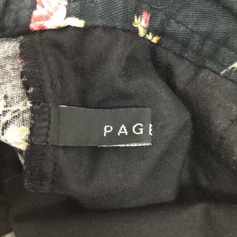 ページボーイ PAGEBOY パンツ ショートパンツ 花柄 総柄 X 花柄 黒 / ブラック / レディース USED 古着 中古 10044913