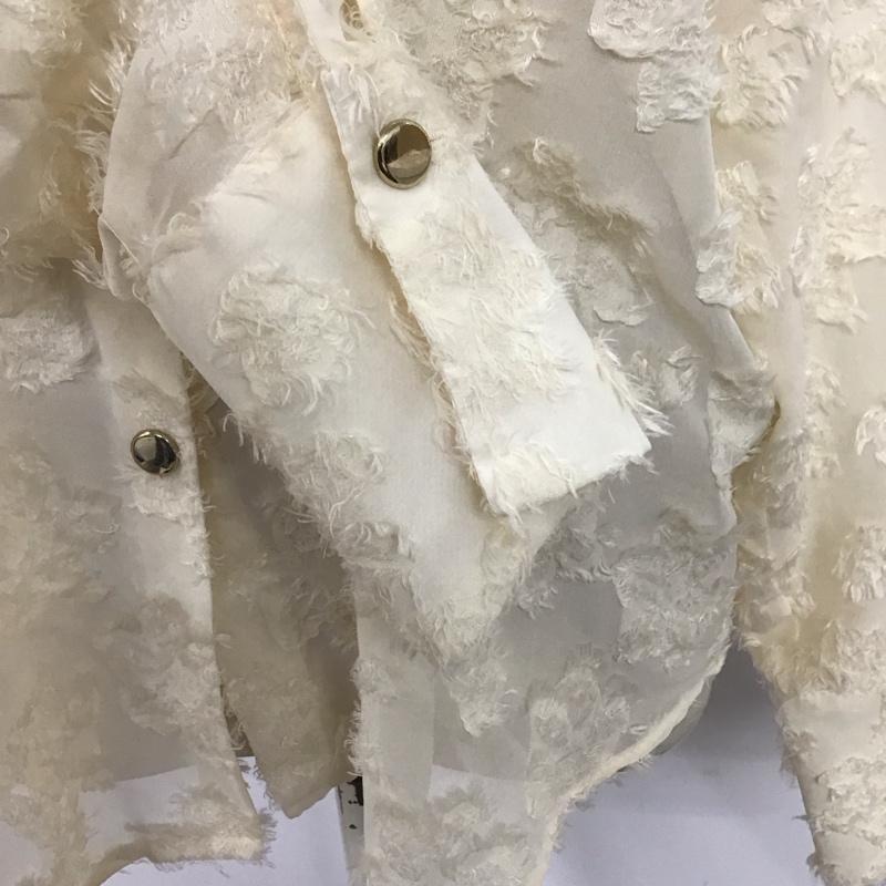ザラ ZARA シャツ、ブラウス 長袖 2741 759 712 シアー XS アイボリー / アイボリー / レディース USED 古着 中古 10116180